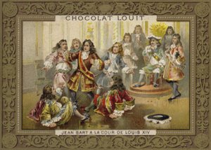 Jean Bart na dvoře Ludvíka XIV od French School