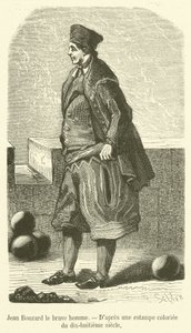 Jean Bouzard statečný muž (rytina) od French School