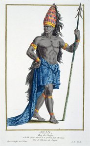 Jean, král Konga, ryl Pierre Duflos (1742-1816), 1780 (mědirytina) od French School
