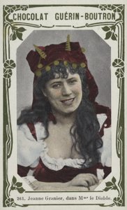 Jeanne Granier, v Madame le Diable (barevná fotografie) od French School