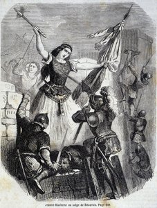 Jeanne Hachette v Beauvais v roce 1472 - v „Histoire de France“ od L.-P. Anquetil od French School