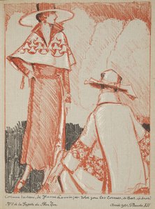 Jeanne Lanvin et etc z kolekce módních talířů od French School