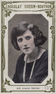 Jeanne Marnac (barevná fotografie) od French School