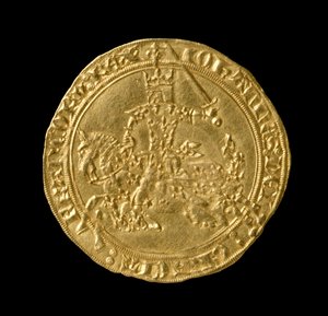 Jan II Dobrý (1319-64) francouzský král, Franc a Cheval, 1350-64 (avers) (zlato) (reverzní viz 168068)