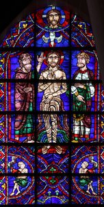 Jordan Baptism (w106) od French School