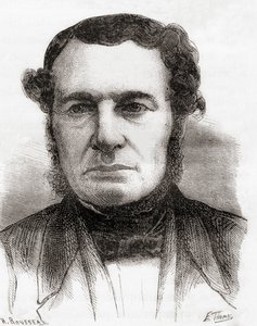 Joseph-François Malgaigne, z knihy "Les Merveilles de la Science", vydané kolem roku 1870 (litografie) od French School