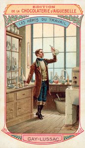 Joseph Louis Gay-Lussac , francouzský chemik a fyzik (chromolitho) od French School