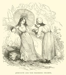 Josephine a prorocká černá žena (rytina) od French School