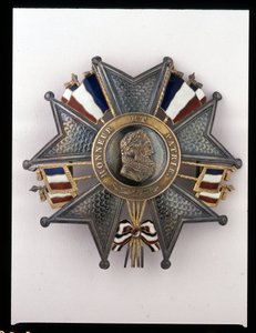 Červencová monarchie - Monarchie července - Plaketa velkokříže Ludvíka Filipa 1.: “” Honor et Homeland”” - (podoba Jindřicha IV.) kol. Vojáci z Antanu od French School