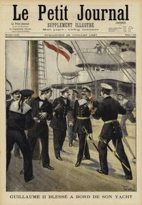 Německý císař Wilhelm II zraněn na palubě své jachty, 1897 od French School