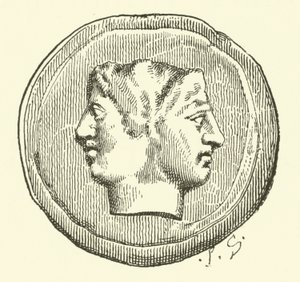 Král Janus (rytina) od French School