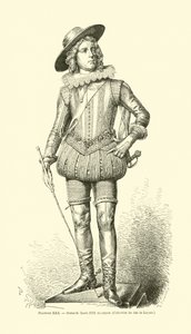 Francouzský král Ludvík XIII od French School