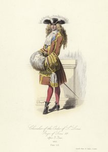 Rytíř Řádu svatého Ludvíka za vlády francouzského Ludvíka XIV od French School
