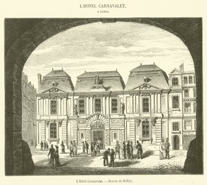 Hotel Carnavalet (rytina) od French School