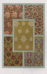 Ornament Of Fabrics: XVII. století, XVIIe Siecle, XVIItes Jahrhundert (barevné lito) od French School