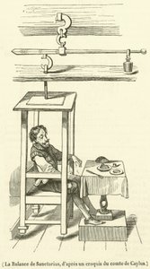 La Balance de Sanctorius (rytina) od French School