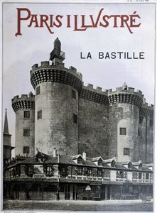 La Bastille. Obálka novin „Paris Ilustrious“ z 13. července 1889. od French School