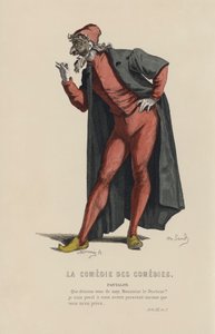 La Comedie Des Comedies, Pantalon (barevná rytina) od French School