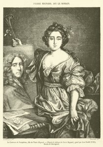 Hraběnka z Feuquieres, dcera Pierra Mignarda (rytina) od French School