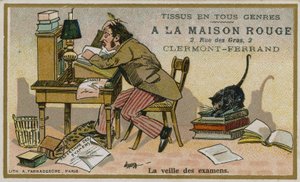 Obchodní karta La Maison Rouge, předvečer zkoušek od French School