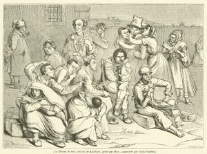 The Madhouse (rytina) od French School