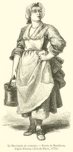 The Merchant of Kernels (rytina) od French School
