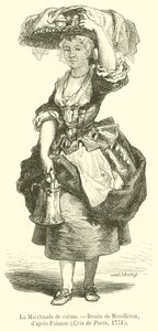 The Cream Seller (rytina) od French School