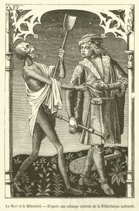 Death and the Minstrel (rytina) od French School