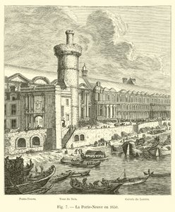 Porte-Neuve v roce 1650 od French School