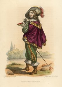 La Rochefoucauld (barevná rytina) od French School