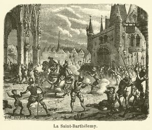 La Saint-Barthelemy (rytina) od French School