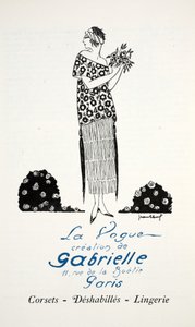 Tvorba La Vogue od Gabrielle (tisk šablony) od French School