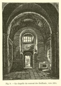 Kaple kláštera Feuillants, kolem roku 1820 od French School