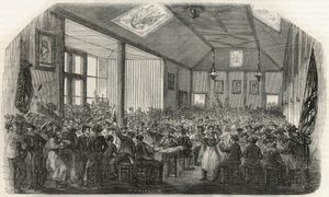 Krčma lodníků v Bercy v 19. století – rytina v „Tableau-de-Paris““ od Edmonda Texiera 1852 od French School
