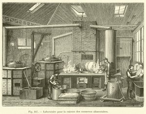 Laboratoř pro vaření konzerv (rytí) od French School