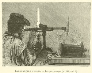Veřejná laboratoř, Spektroskop (rytina) od French School