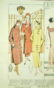 Dámské kabáty, ilustrace z 