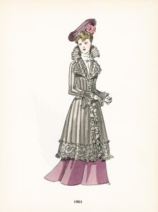Dámská móda, 1901 od French School
