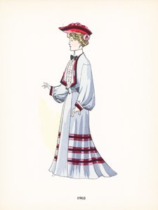 Dámská móda, 1903 od French School