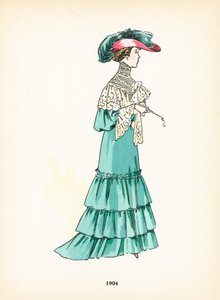 Dámská móda, 1904 od French School