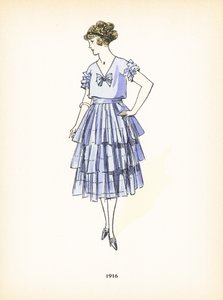 Dámská móda, 1916 od French School