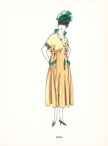 Dámská móda, 1918 od French School