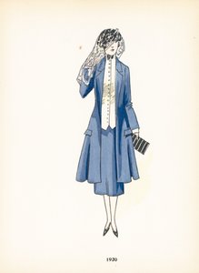 Dámská móda, 1920 od French School