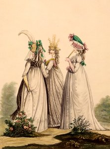 Dámské denní oblečení - Modes Anglaises, 1795 od French School