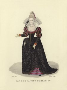 Paní dvora francouzského Jindřicha IV od French School