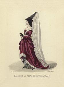 Paní dvora René z Anjou od French School