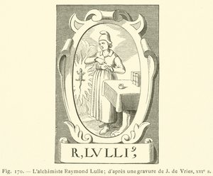 Alchymista Raymond Lulle (rytina) od French School