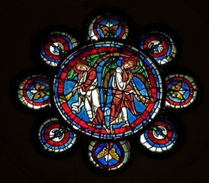 Andělé posledního soudu s trubkami (w143) od French School