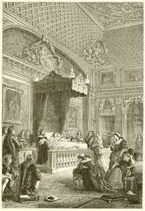 Poslední chvíle krále Ludvíka XIV od French School