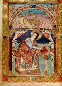 Lat 8850 f.81v Svatý Marek, francouzsky, z dvorní školy Karla Velikého od French School